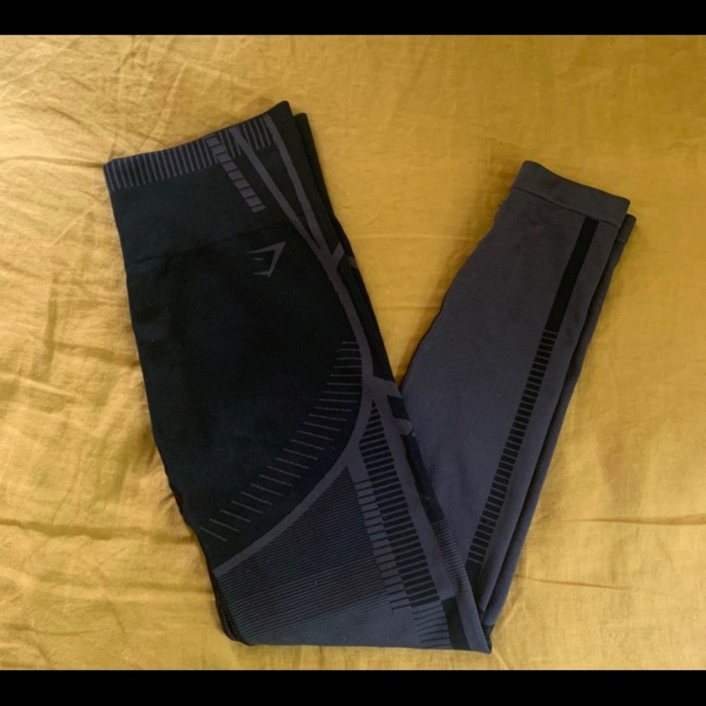 Black & Gray Seamless Gymshark Leggings